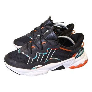 Adidas Men's 10.5 Ozweego Black/Cloud White Tropical Print Sneakers FZ3829